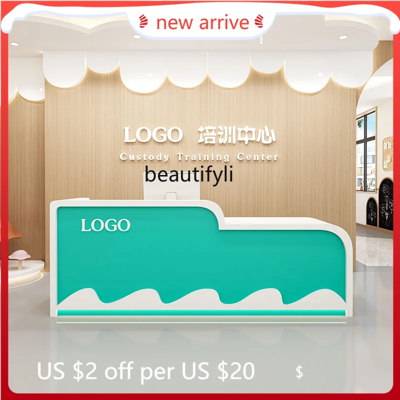 

ZzzGCartoon Cashier Kindergarten Extracurricular Counseling Center Bar Piano Playground Reception Desk