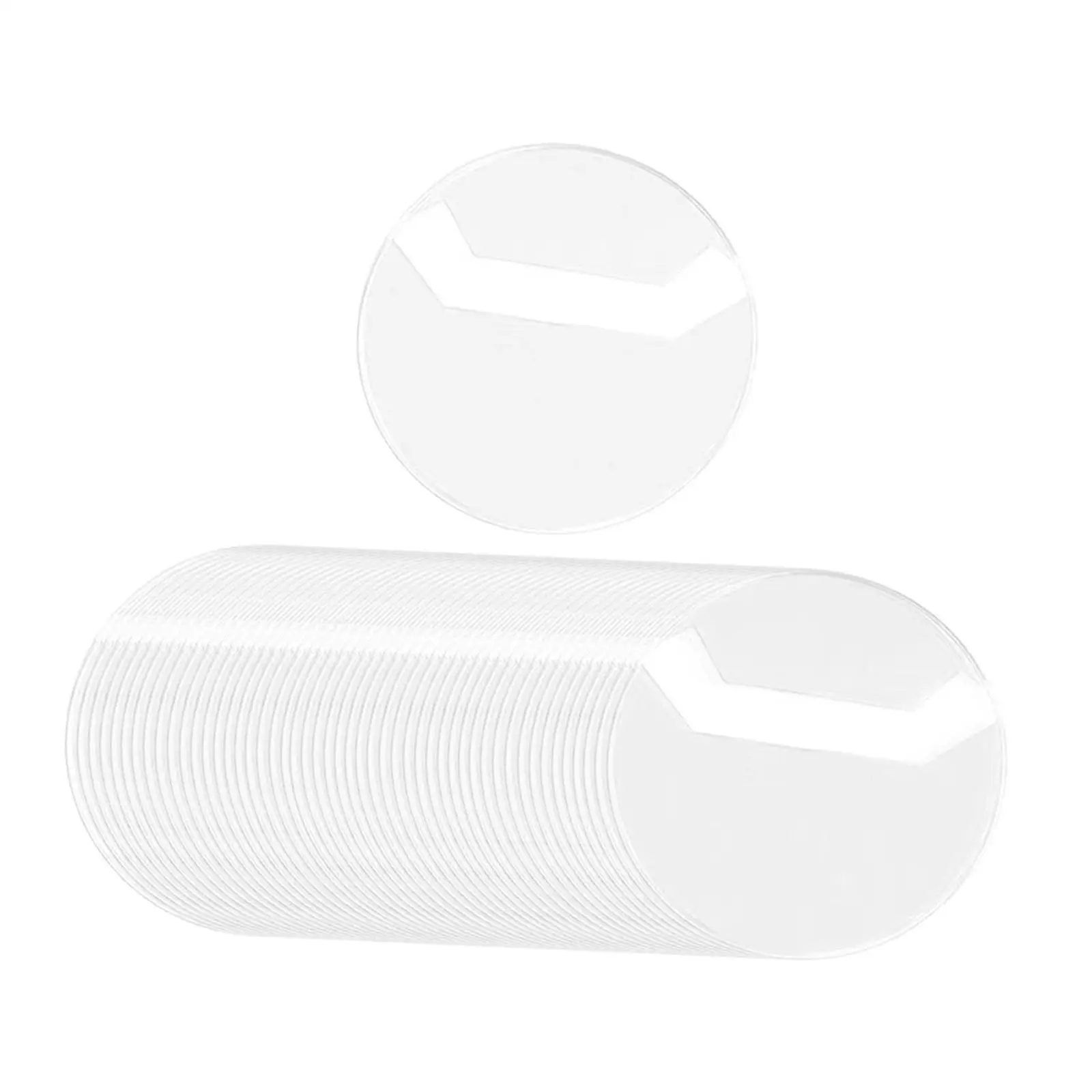 50Pcs Covers Round Scratch Resistant Making Accessories for Kids Adults Easy to Use for Storage Display Clear