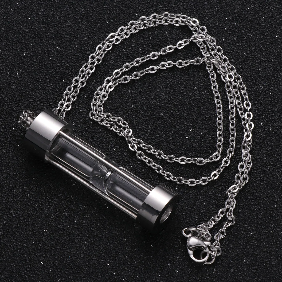 

Memorial Jewelry Cremation Pendant Bone Ash Necklace Stainless Steel Ashes Urn Keepsake for Loved Ones Pet Ashes Diffuser