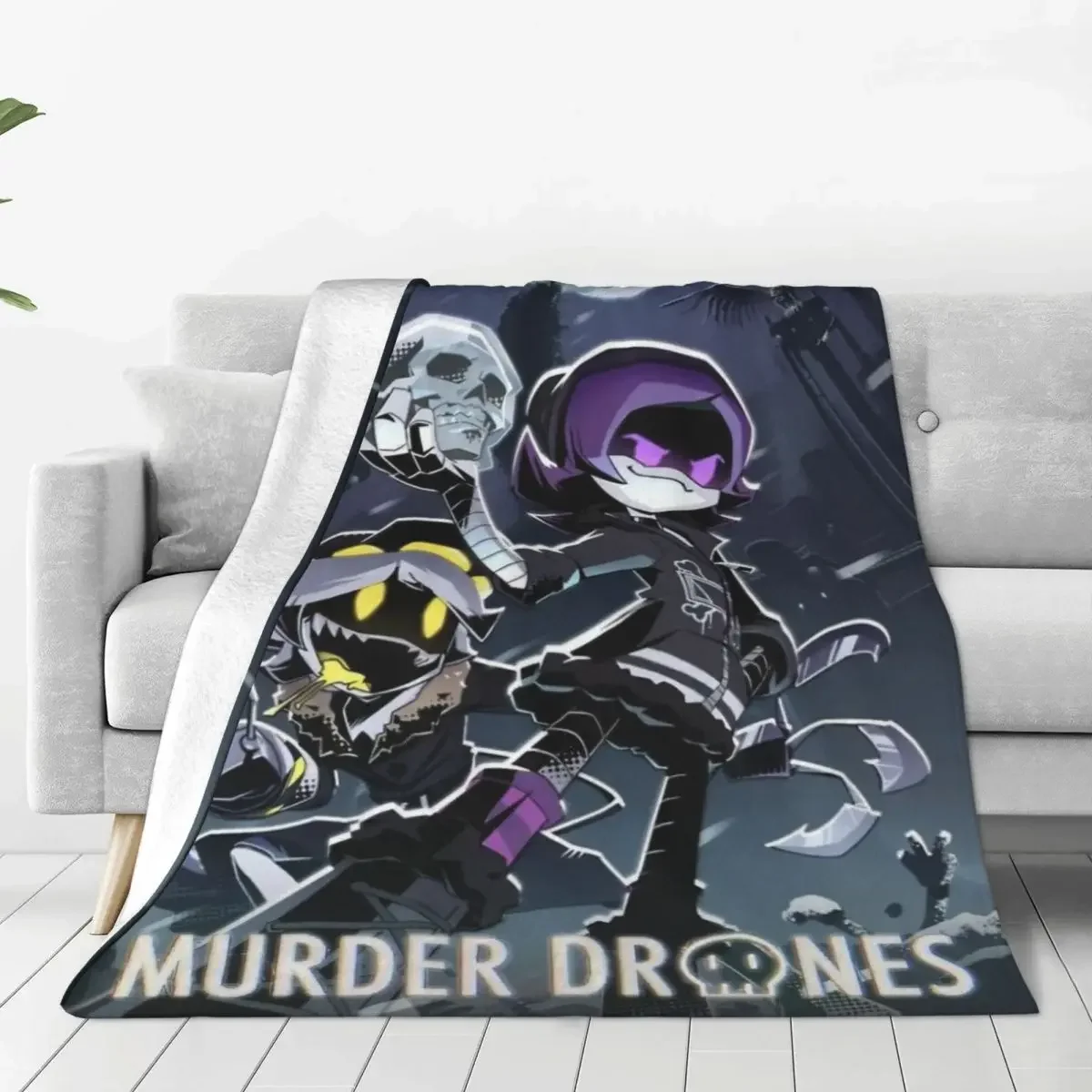 Robot Murder Drones V Blanket Uzi Doorman Horror Flannel Throw Blanket Summer Air Conditioning Decoration Soft Warm Bedspreads