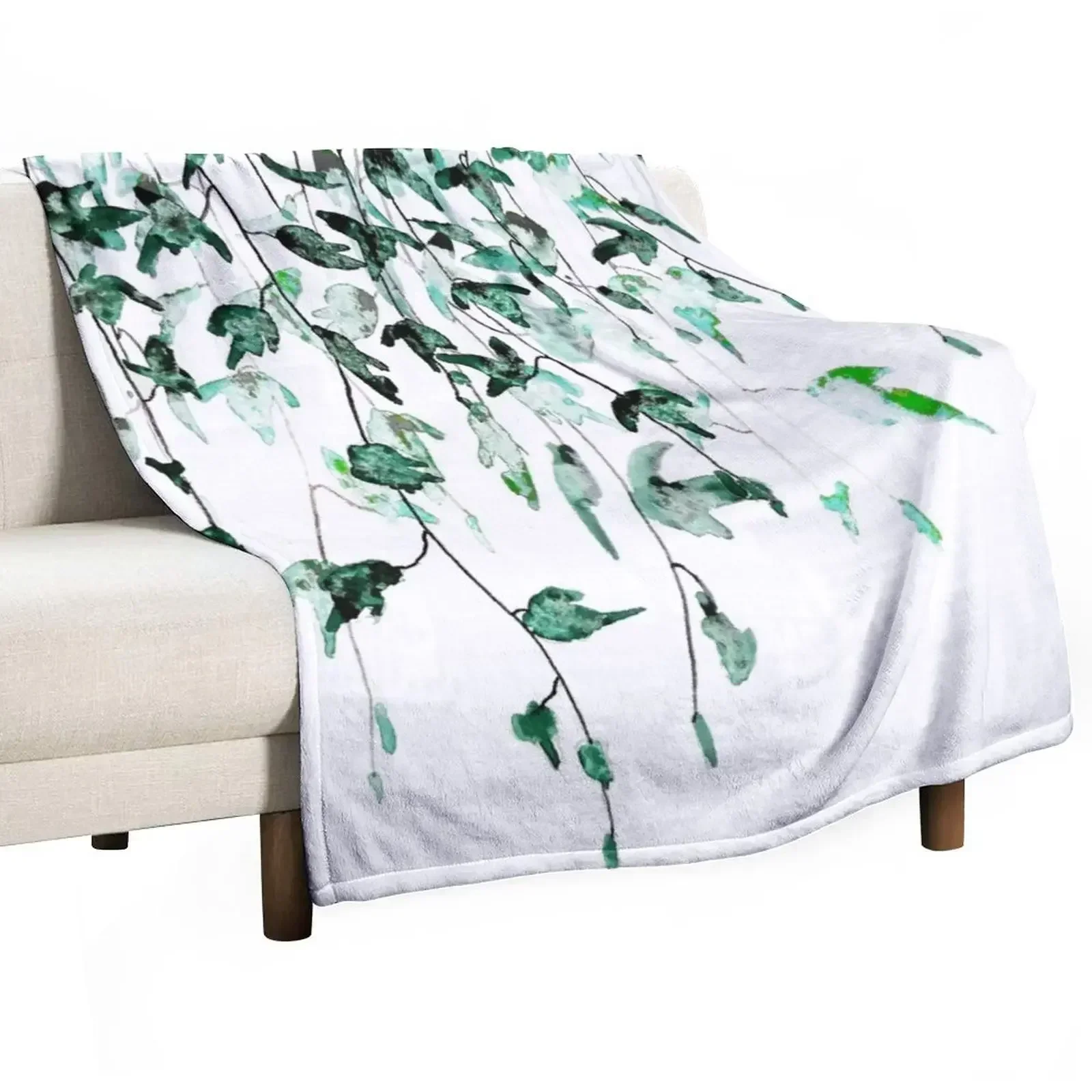 

Ivy on the wall watercolor Throw Blanket Blankets For Sofas Kid'S Blankets For Bed Single Blankets