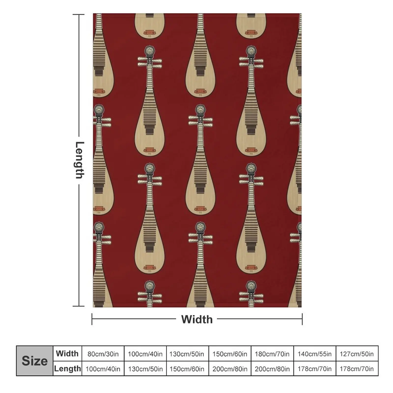 MUSICAL INSTRUMENTS - PIPA Throw Blanket Thermals For Travel christmas decoration Plaid on the sofa blankets ands Blankets