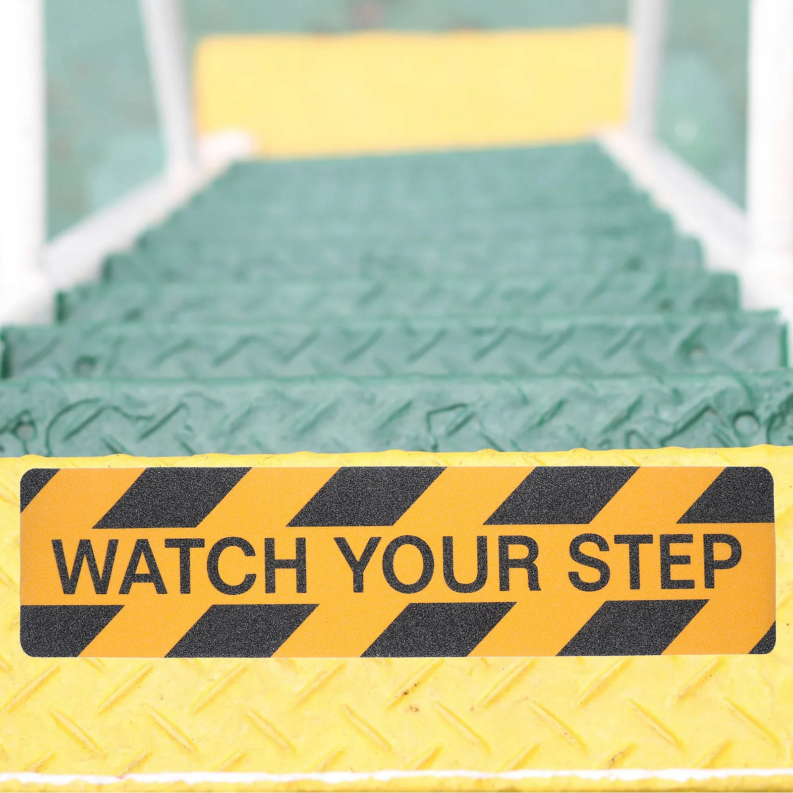 

Stair Anti Slip Strip Non Slip Tape for Steps Watch Your Step Design Durable Wear Resistant Easy Installation Indoor Outdoor Use
