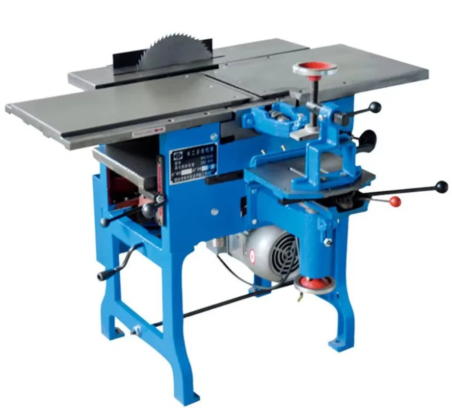 400mm 15.7inch Woodworking Carpenter Combination 5 Functional Bench Multile Uses Saw Planer Driller Mortiser Cutting Machine