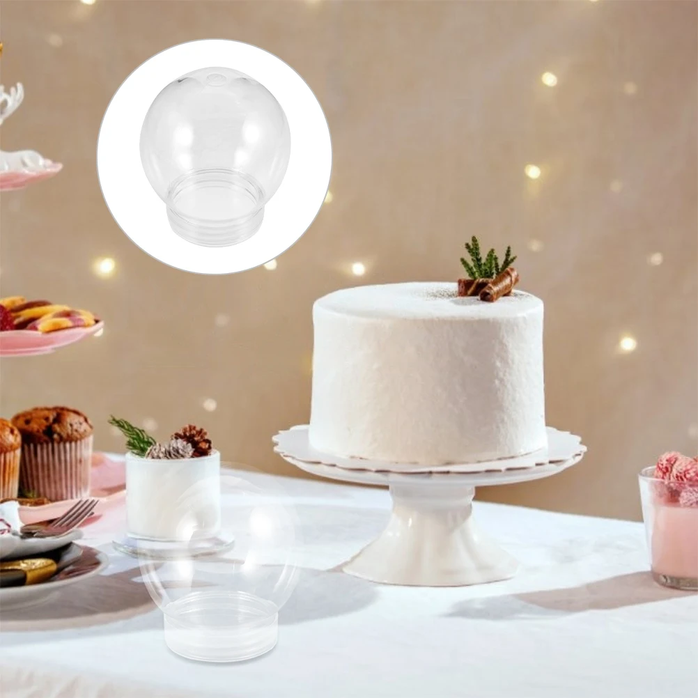 

6Pcs Clear DIY Water Globes Empty Snow Globes for Christmas Xmas Decorative Craft DIY Snow Globe Clear Plastic Water Globe