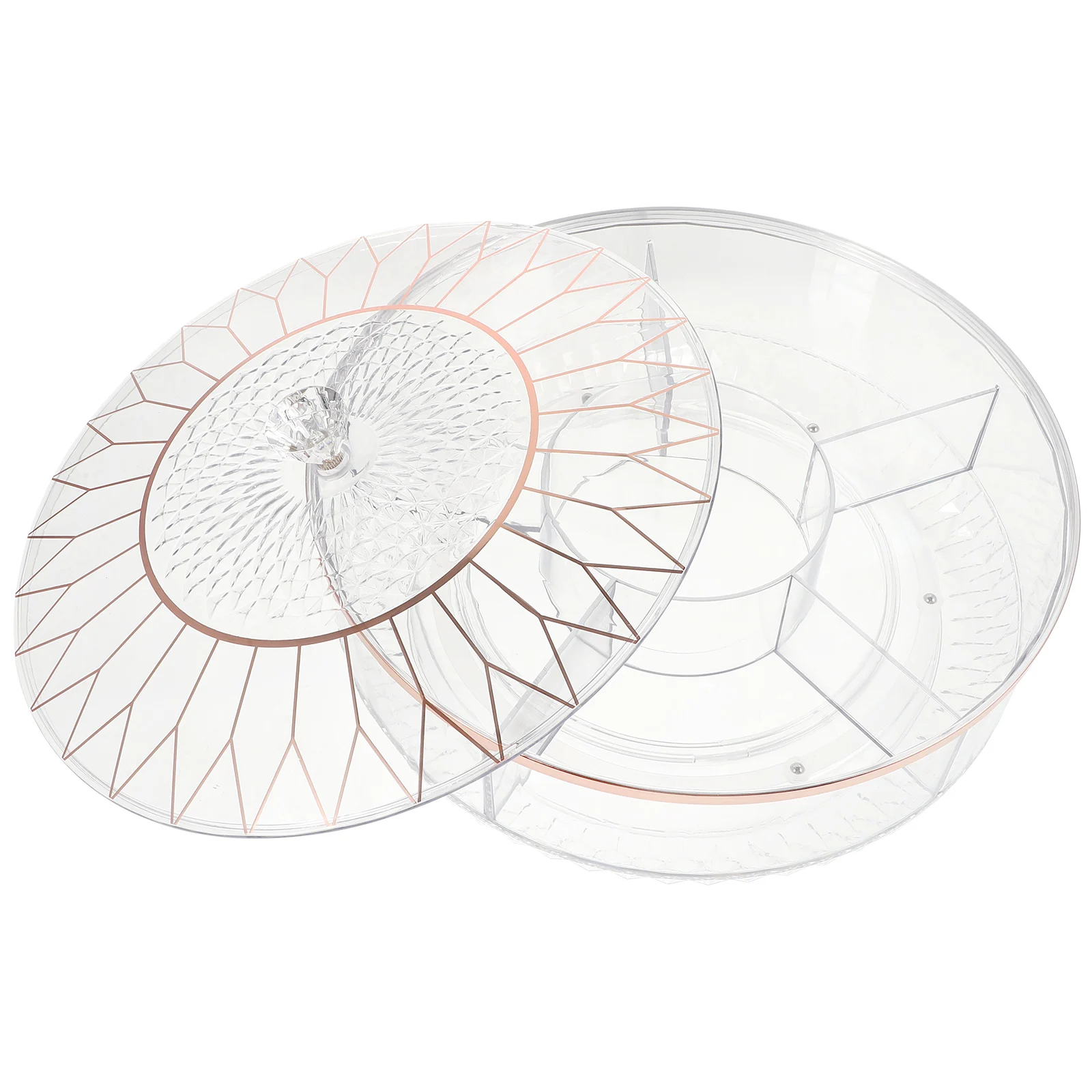 

Fruit Dish Candy Box Snack Tray Large Trays Lids Storage Dry Fruit Plates Compartment Dishes Food Storage Kitchen Bar Items