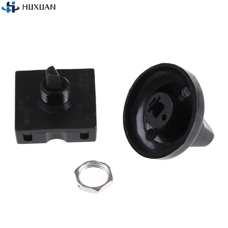 1/2Pcs 120V-250V 4-Position 3-Speed Fan Selector Rotary Select Selector Switch 13AMP