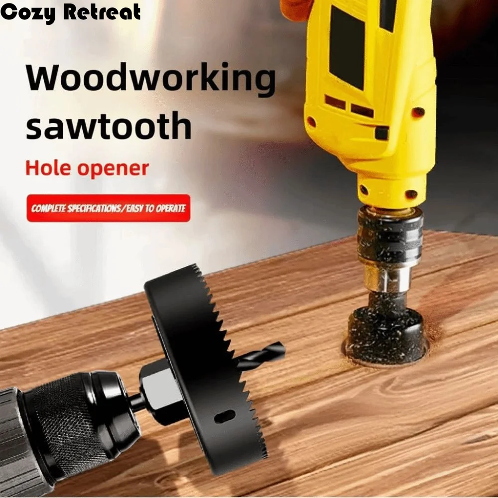 

Heavy Duty 19-127 mm Size Hole Opener Bit Woodworking Round Case Cutting Set Kit Precision Drilling Wood Cutter Drilling Machine