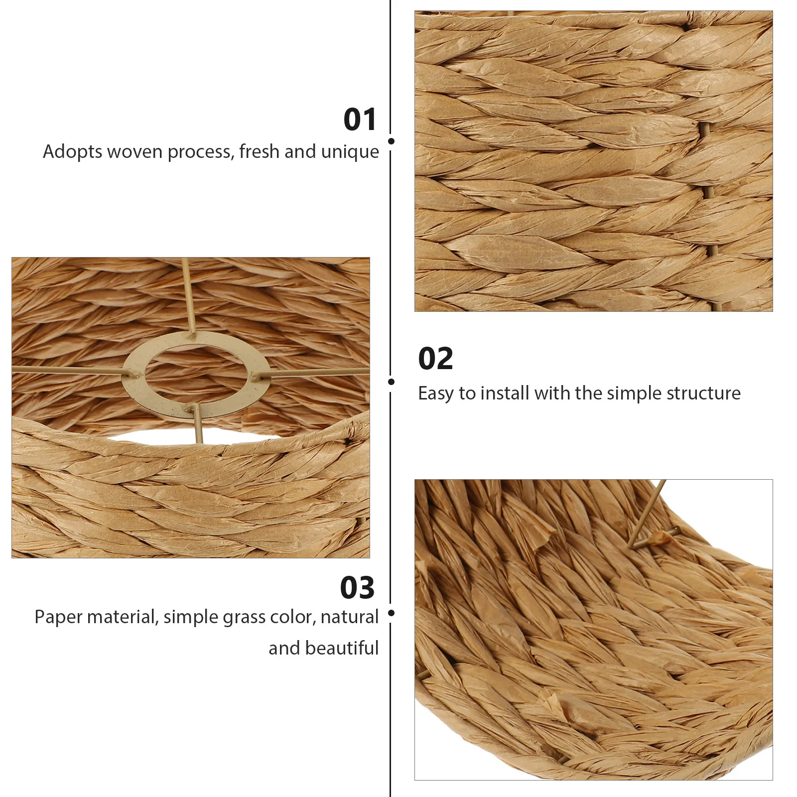 

Woven Lampshade Lamp Shades For Floor Lamps Floor Rustic Large Shades Chandelier Country Decor Drum Cover Replacement