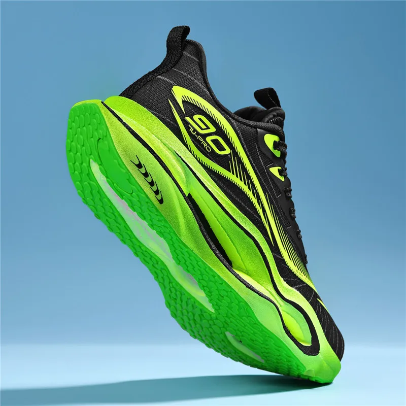 2026 New Couples Running Shoes Rebound Shock-Absorbant Jogging Sneakers Breathable Popcorn Shoes Comfortable Outdoor Sneakers