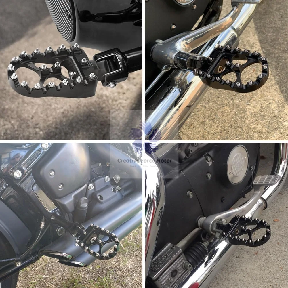 2018-2026 Passenger Footrest Pedal / Mount Kit Motorcycle Rear Foot Pegs For Harley Softail Low Rider S T Street Bob 114 Fat Boy