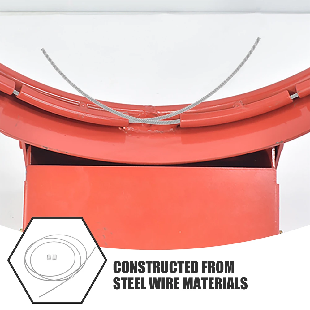 2-delig duurzaam staaldraad basketbalring netto string vervangend draadsnoer voor netaccessoire bevestigingstouw buiten binnen