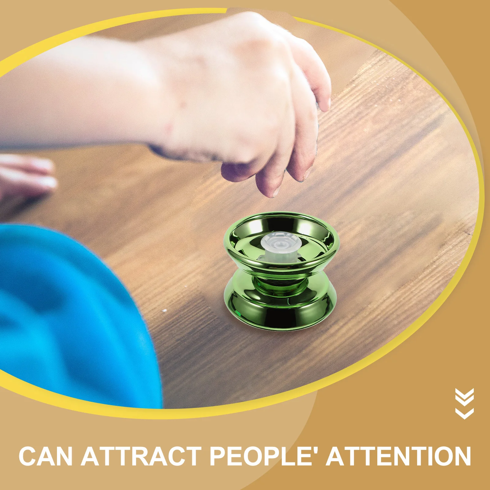 

1 Set Beginner Yo- Unresponsive Metal Yo-Yo For Kids Adults Fingertip Coordination Portable String Ball Plaything Outdoor