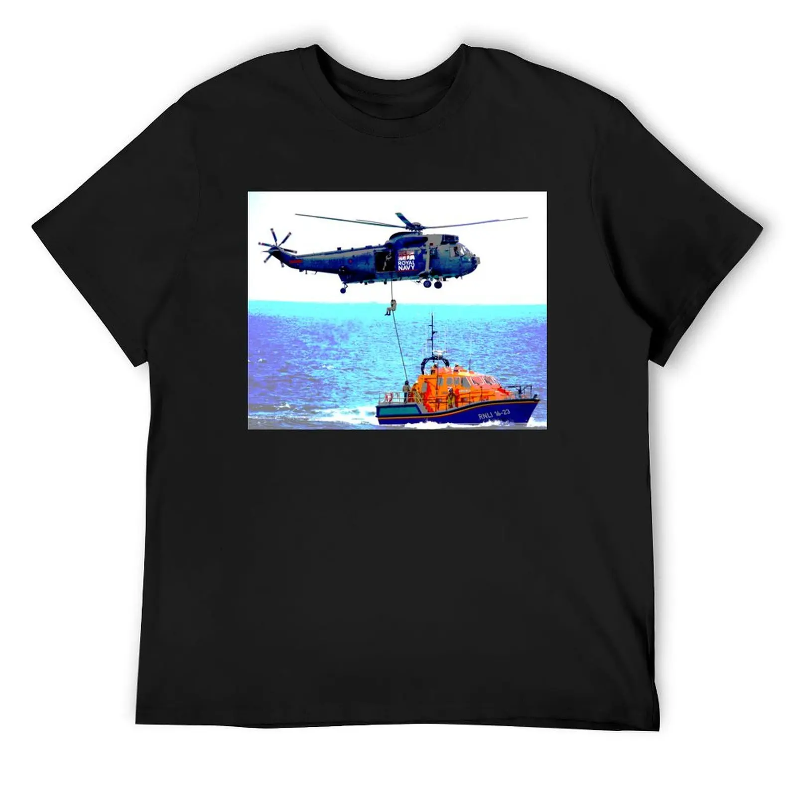 

Helicopter Lifeline T-Shirt boys whites Aesthetic clothing oversized black t shirts for men