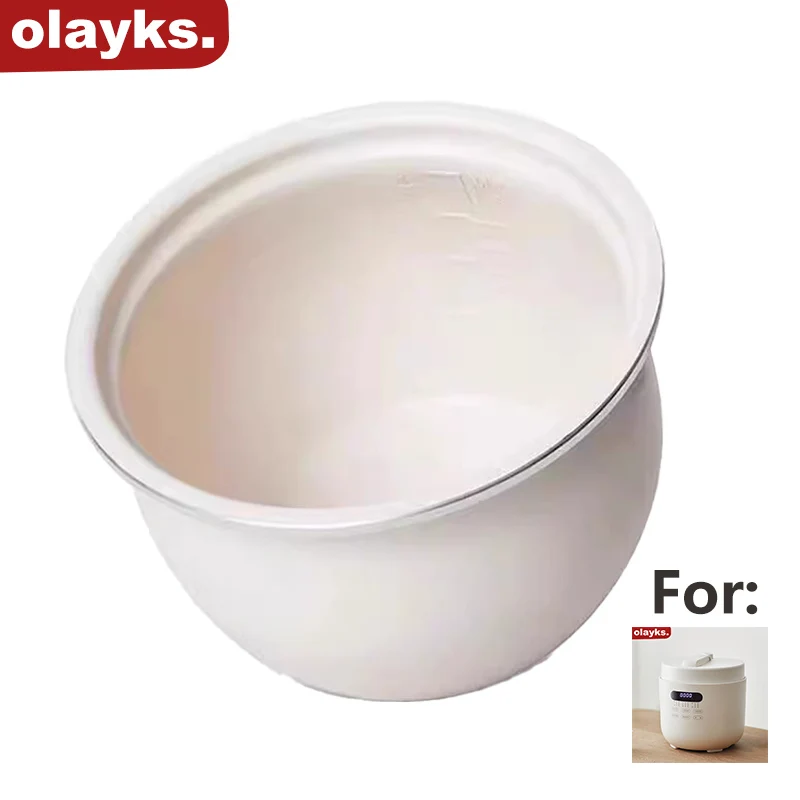 Olayks Original Liner Pot For Electric Pressure Cooker OLK-50D1 Ceramic Glaze Coated Inner Pot Parts Accessory 5L Capacity