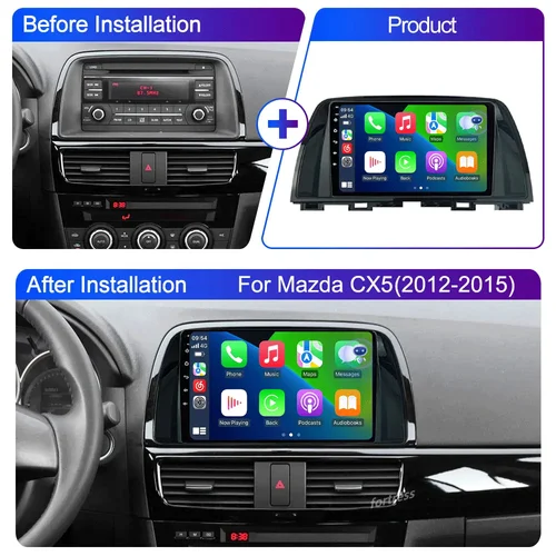 Imagen 2 del producto Android 15 carplay para Mazda CX 5 CX5 CX-5 2012 - 2016 reproductor de vídeo Radio de coche navegación Multimedia unidad principal Carplay 2din