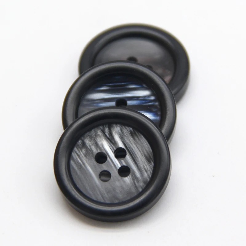 4 Holes Black Colorful Resin Men Coat Decorative Buttons For Clothing Suit Sweater Decorative High Quality Accessories Wholesale