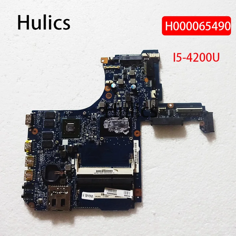 Hulics Used H000065490 Main Board For Toshiba Satellite P50 P50-A Laptop Motherboard I5-4200U CPU N14P-GV2-S-A1 GT740M GPU