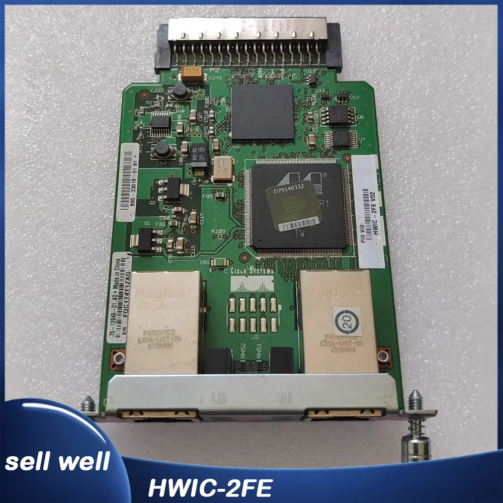 

For Cisco Applicable to 2811 2821 2851 3825 3845 Two 100 Mbit/s Ethernet ports HWIC-2FE