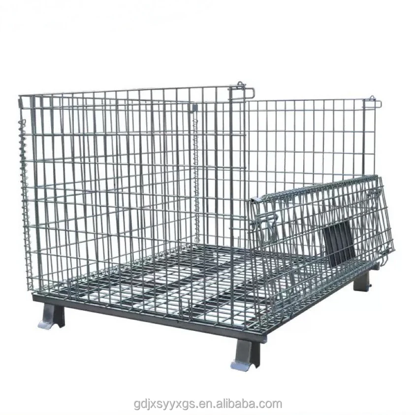 

Iron Box Warehouse Iron Net Poultry Logistics Truck Storage Cage Folding Warehouse Wire Cage Indoor Storage Truck Rack