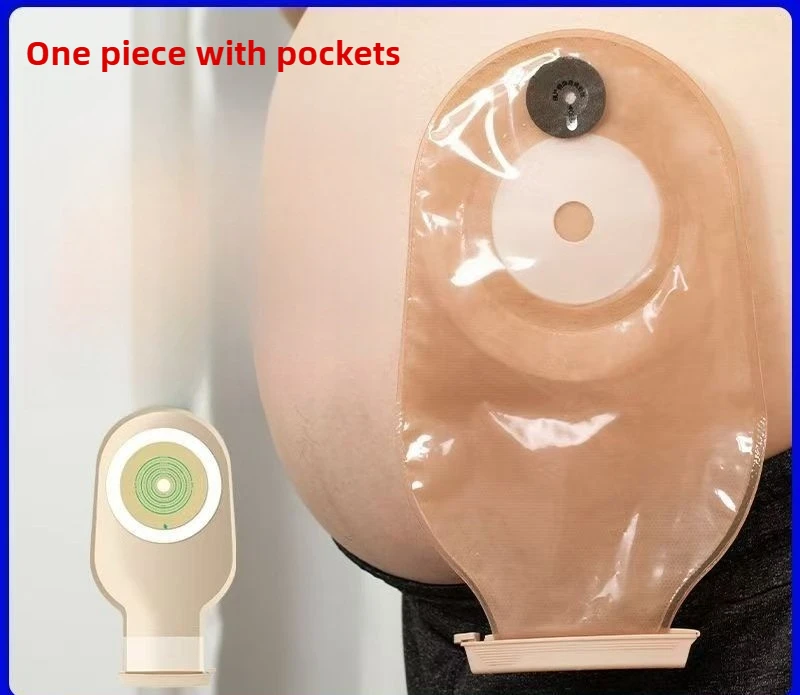 

5Pcs/10pcs/20pcs One Pc Colostomy Bag with Drainage (classical Stoma Pouch) Disposable Ostomy Care Cutting Edge 20-60mm