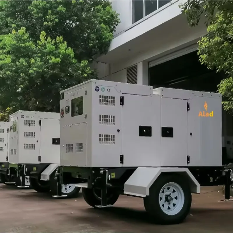 Best Price 50kW 63kVA Silent Type Electric Generator Portable Diesel Generator Set With Trailer High Efficiency And Versatile