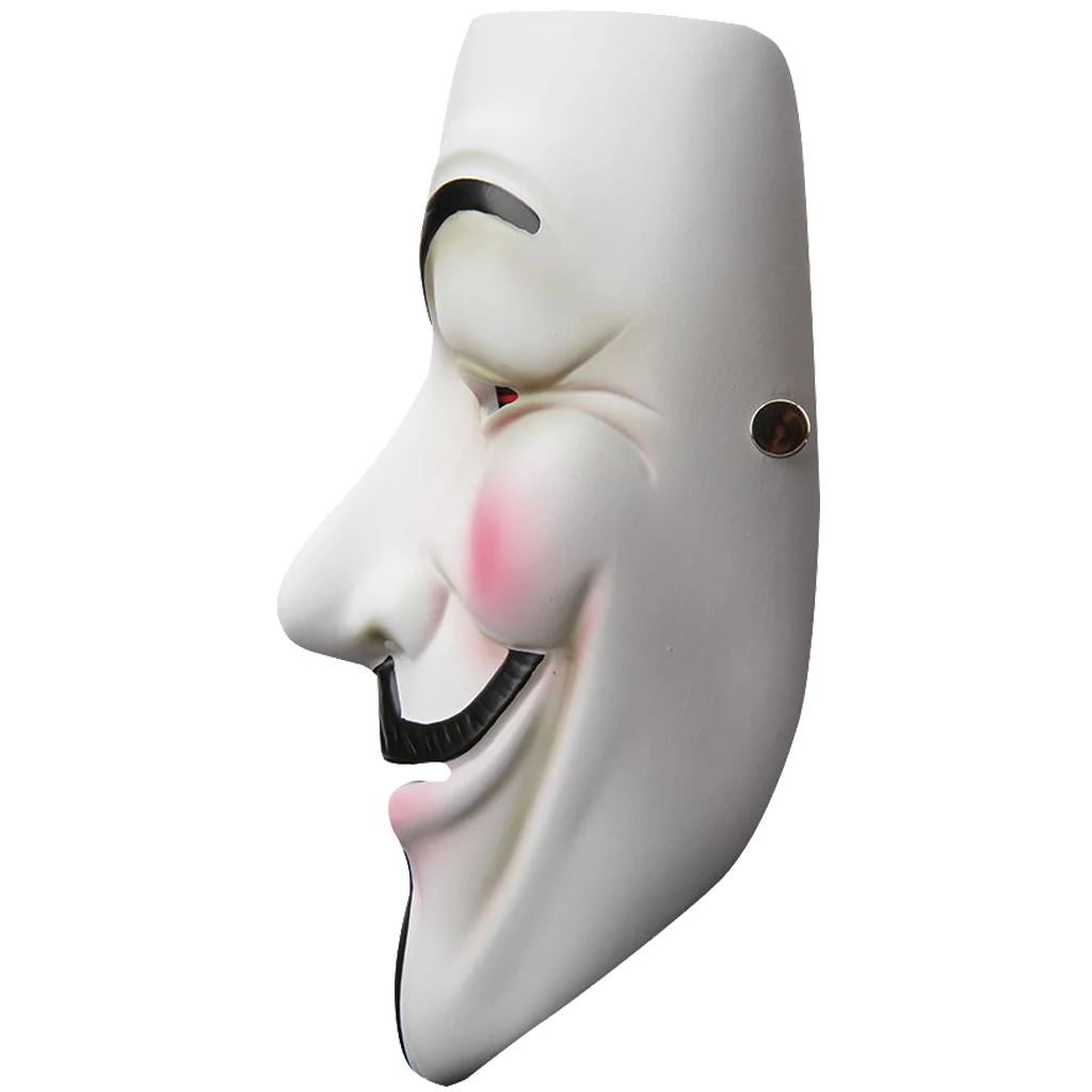 Anonieme Man Fawkes Hars Cosplay Masker Kostuum Prop Speelgoed