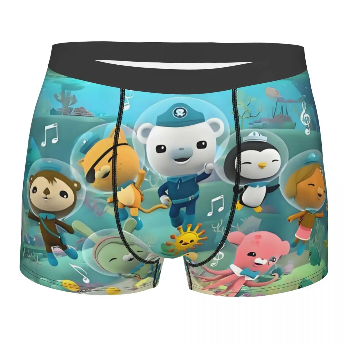 

Custom Anime Octonauts Children TV Underwear Men Breathable Cartoon Cute Boxer Briefs Shorts Panties Soft Underpants For Male