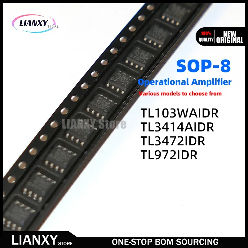 10PCS SOP-8 TL103WAIDR TL3414AIDR TL3472IDR TL972IDR G4 /NOPB /2K5 Op Amp New Original