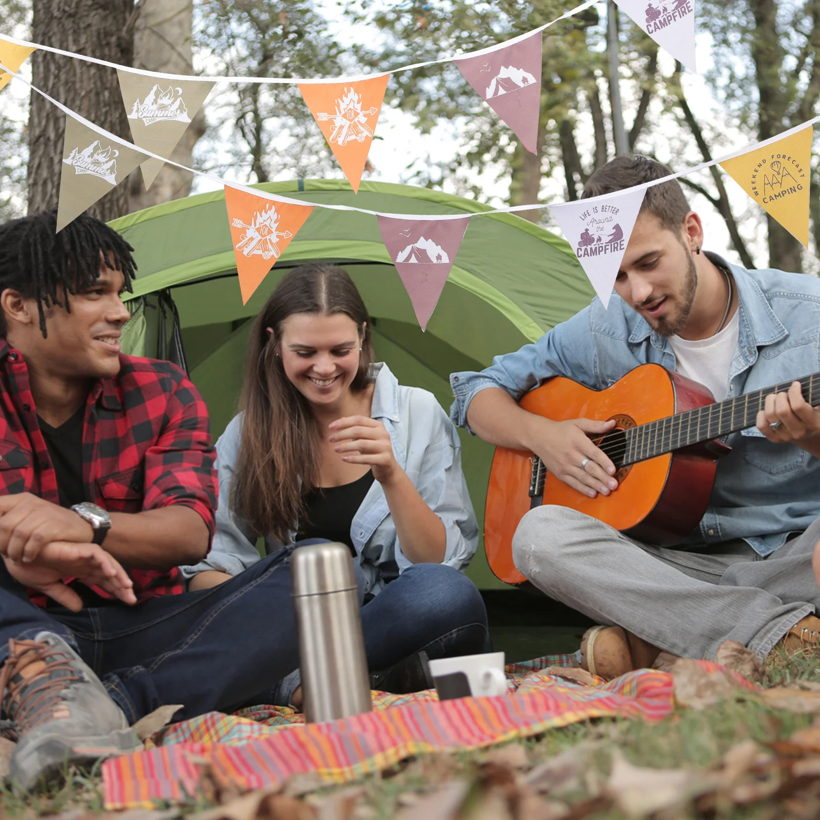 

1Set Durable Camping Party Banner Decorative Hanging Flag Outdoor Banner Camping Tent Party Decoration Pendant Hanging Flag