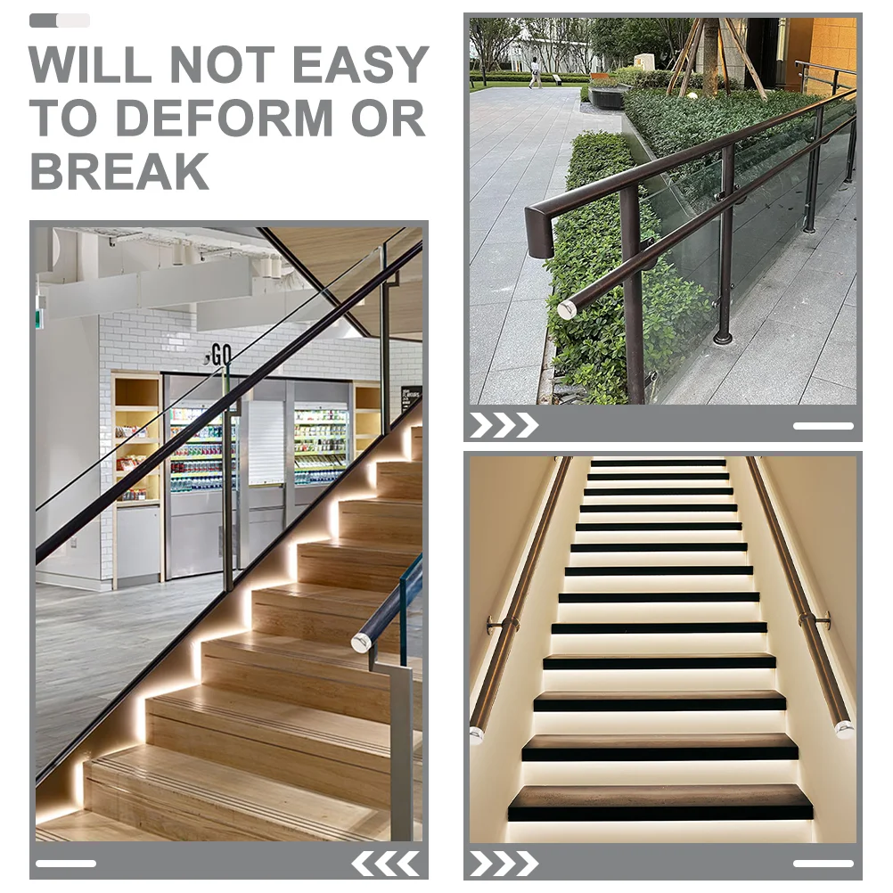 4 Pcs Stair Hand Rail Handrail Tube Accessories Deck Railing