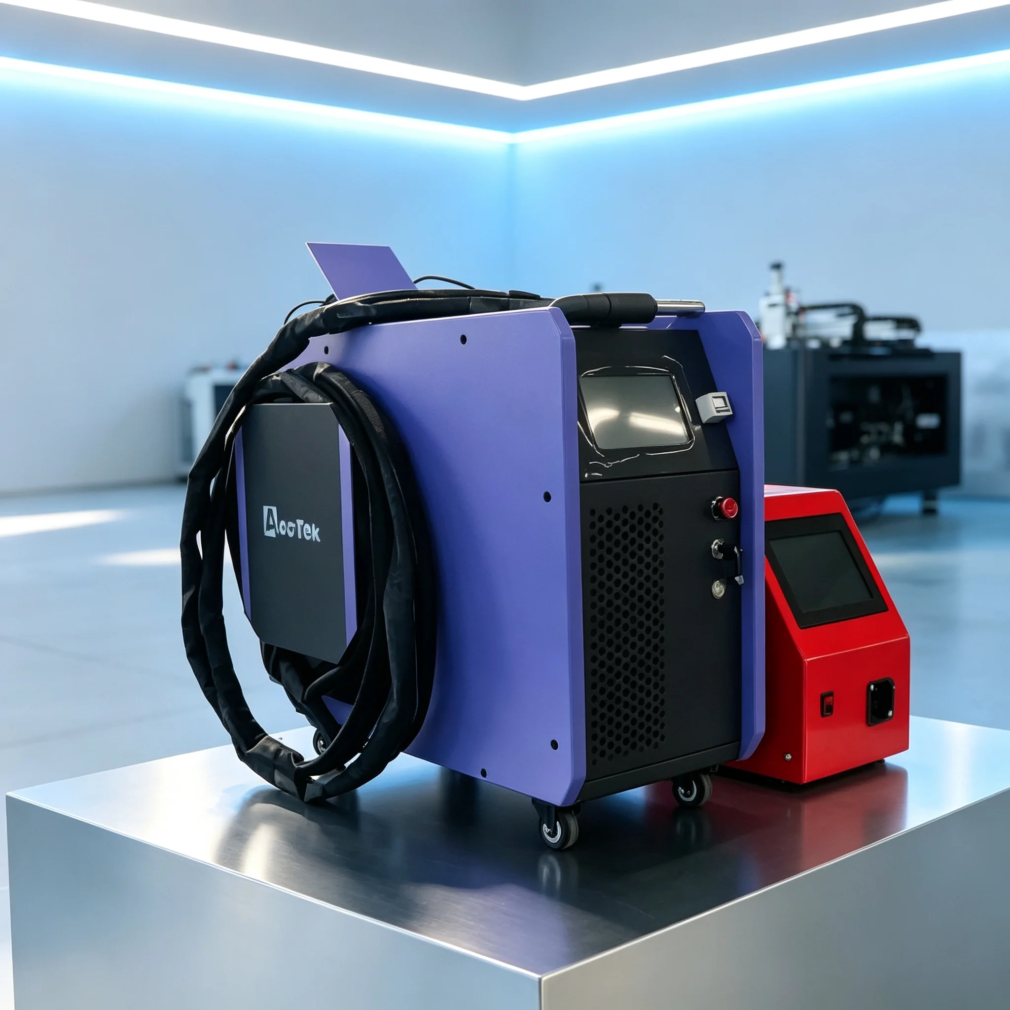 Portable Laser Rust Removal - Draagbare, luchtgekoelde, handzame laserlasser AKH-1500, een