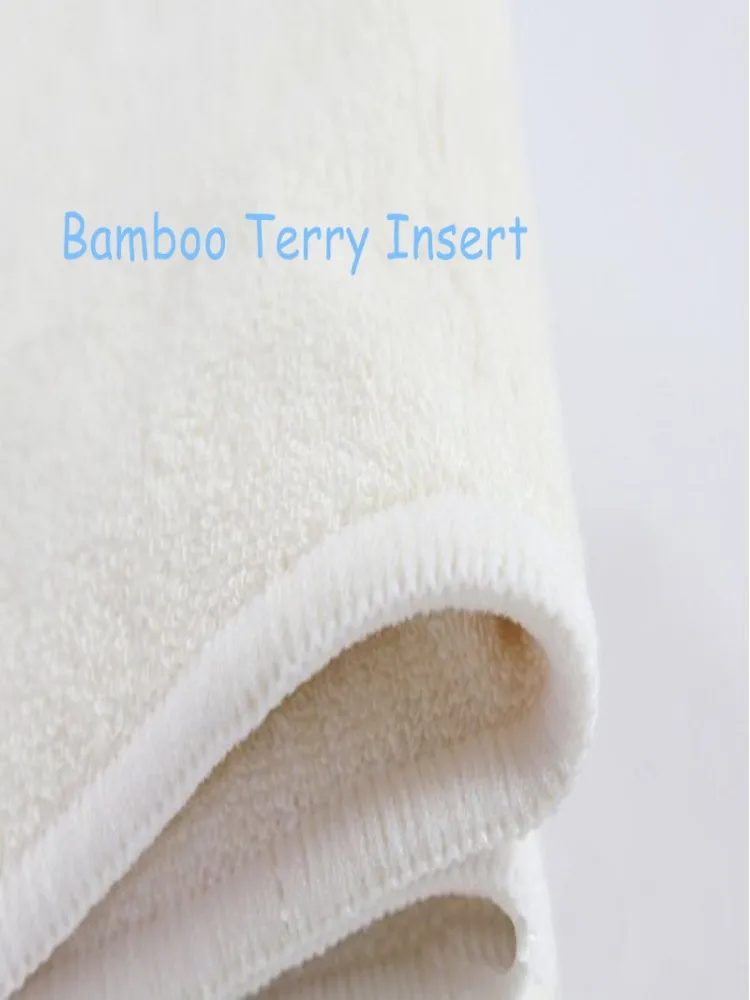 Naughtybaby cloth diaper insert bamboo terry insert 4layer for nappies Soft for baby use 50pcs/lot