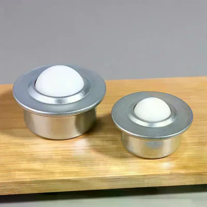 Hardware Nylon Ball Caster CY-8H/12H/15H/22H/30H Universal Nylon Ball Pulley Casters Steel Eye Round Wheel Furniture