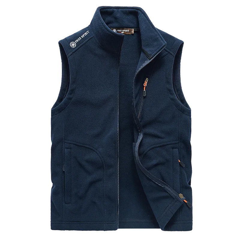 

Winter Men Fleece Warm Vest With Many Pockets Autumn Male Casual Thick Multi Pocket Waistcoat New Photographer Sleeveless Jacket