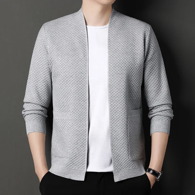 High Quality Men's New Spring and Autumn Cardigan Fashion Casual   Cardigan  Mens Clothes