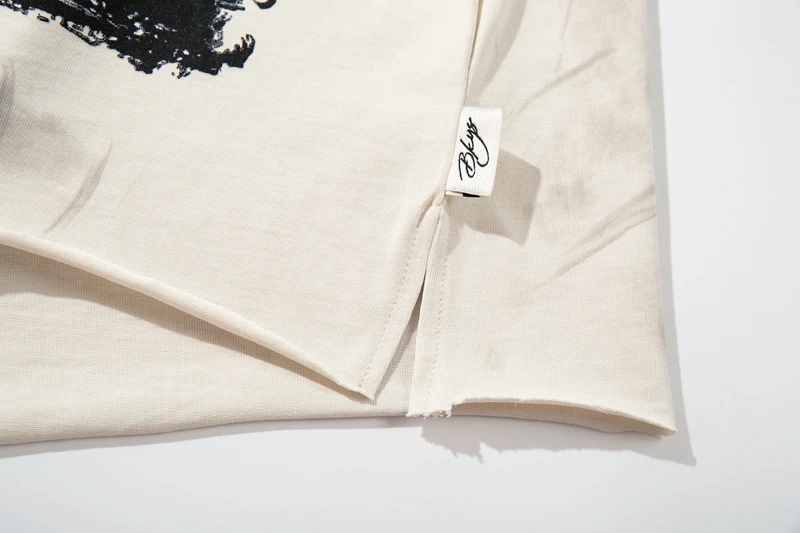 Vintage T-Shirt mit Kriegerinnen-Grafik für Männer, Distressed Gradient Washed Tee, Oversized Hip-Hop T-Shirts, Streetwear, Y2k-Kleidung, C – Detail 11