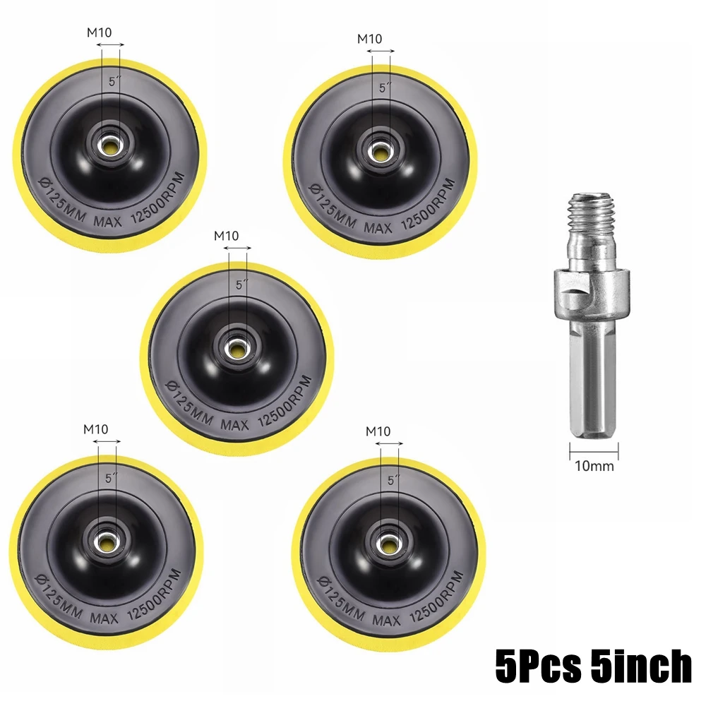 3/5 Inch Self-adhesive Polishing Disc For Power Sander Tools Backing Pad Car Polisher Bonnet Angle Grinder Wheel Sander Disc