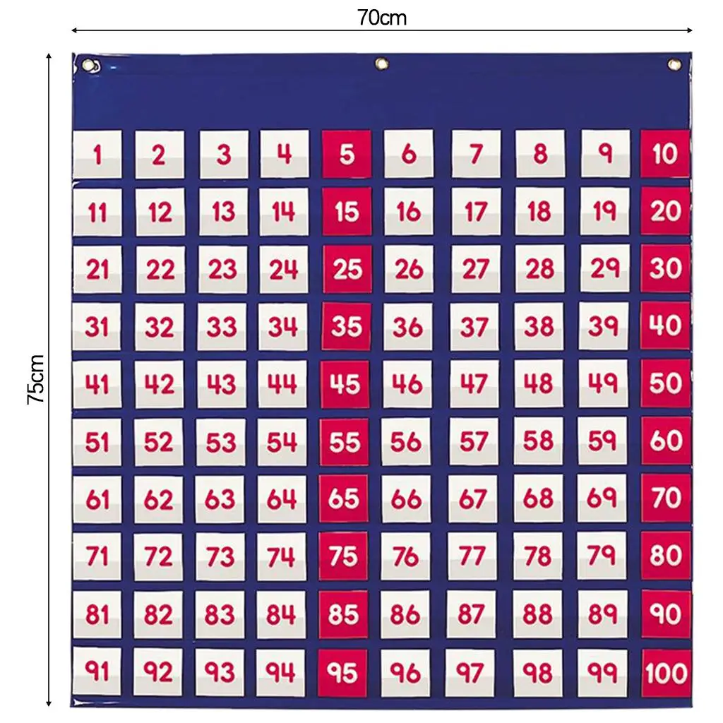 Numbers Chart Kids Toddler Playset Classroom Supplies Early Education