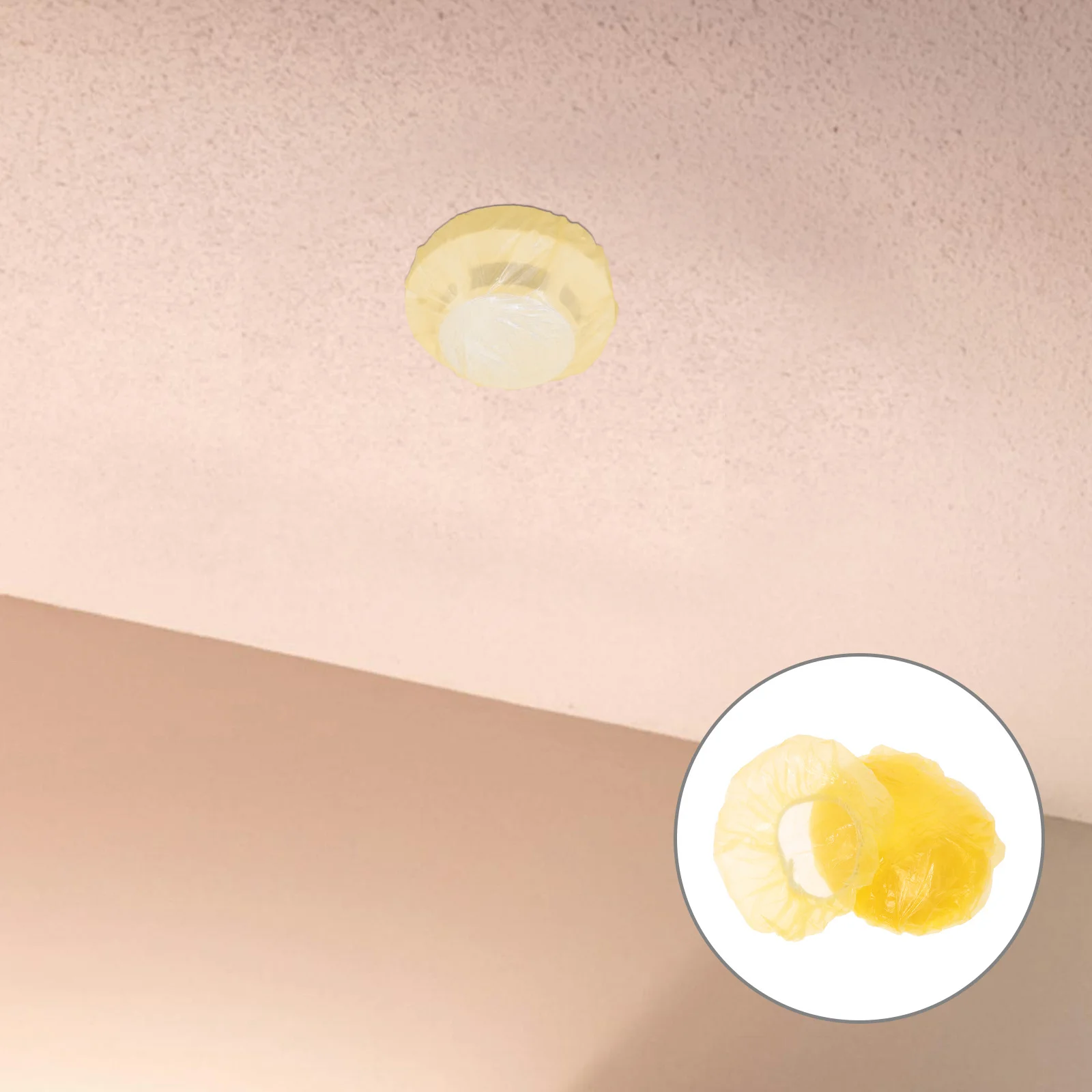 100 pezzi di coperture per fumo Cappucci protettivi antipolvere rosso brillante per sensori di allarme antincendio Facile da sostituire Adatta a tutti i standard