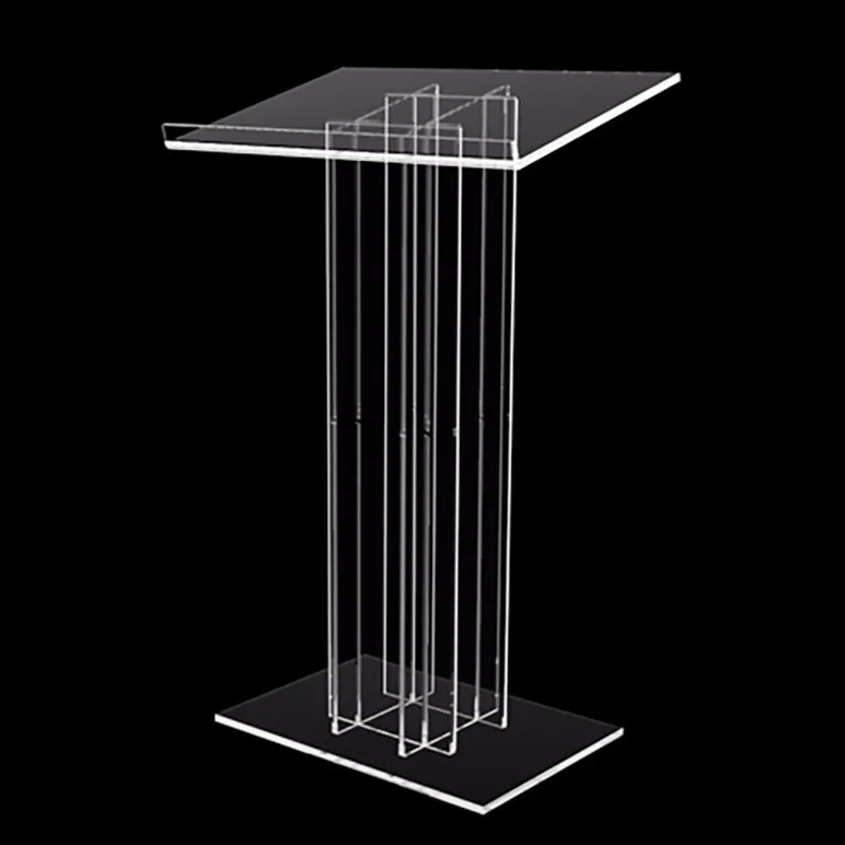 コンサート ステージのための注文の設計の明確な説教壇アクリル教会の表彰台スタンド
