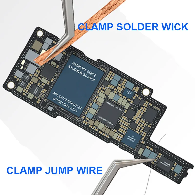 Imagem -04 - Mecânico-pinças de Precisão em Fio Voador Não Magnético Minúscula Ferramenta de Fixação Adequado para Telefone Chip Tin Planting Aax17 Aço Inoxidável