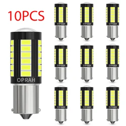 10pcs Car Truck Light 12V 24V LED 5630SMD 1156 BAU15S PY21W P21W 1157 BAY15D Bulb 7440 7443 Canbus Signal Lamp DRL Running Light
