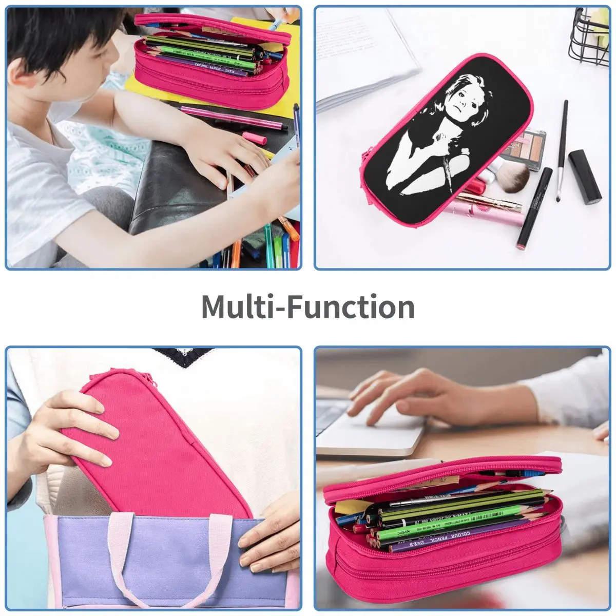 Buffys The Vampires Slayers Spike مقلمة كبيرة صندوق رصاص صبي فتاة قماش جمالي العودة إلى المدرسة مقلمة لوازم