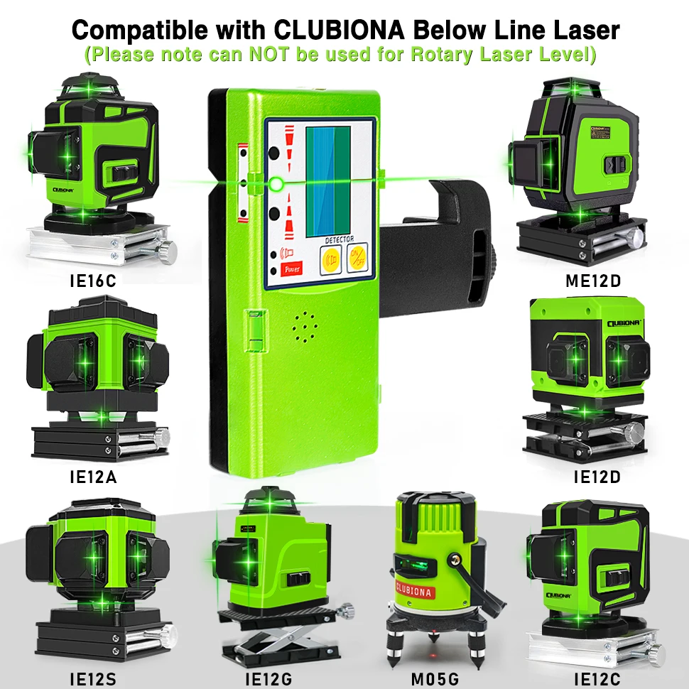 Green Laser level / Line laser/ construction level / Infrared Level / cross line laser level receiver OR detector