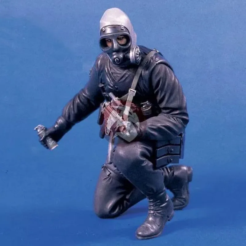 

120Mm 1/16 Scale British SAS Soldier with MP5 Resin Figure Assembled Model Kit Unassembled and Unpainted Diorama Toy