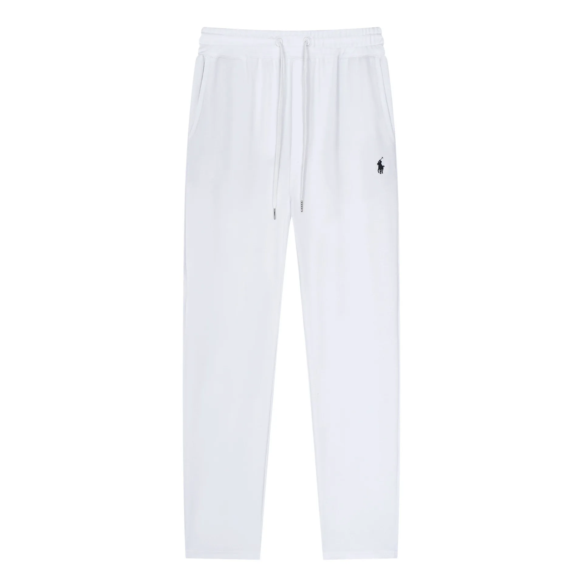 Loose wide leg men's casual pants for autumn and winter straight leg pants with rope waist for women's casual pants