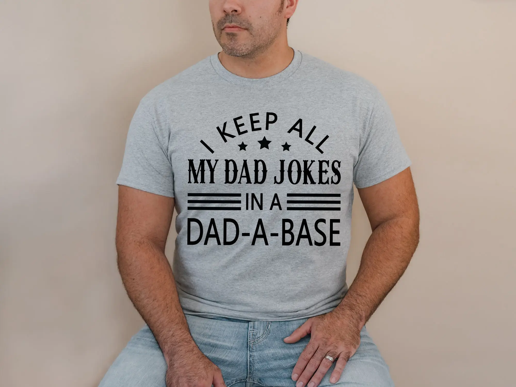 Dad T Shirt I Keep All My Jokes In A Base Fathers Day Best New Funny s For RTR330