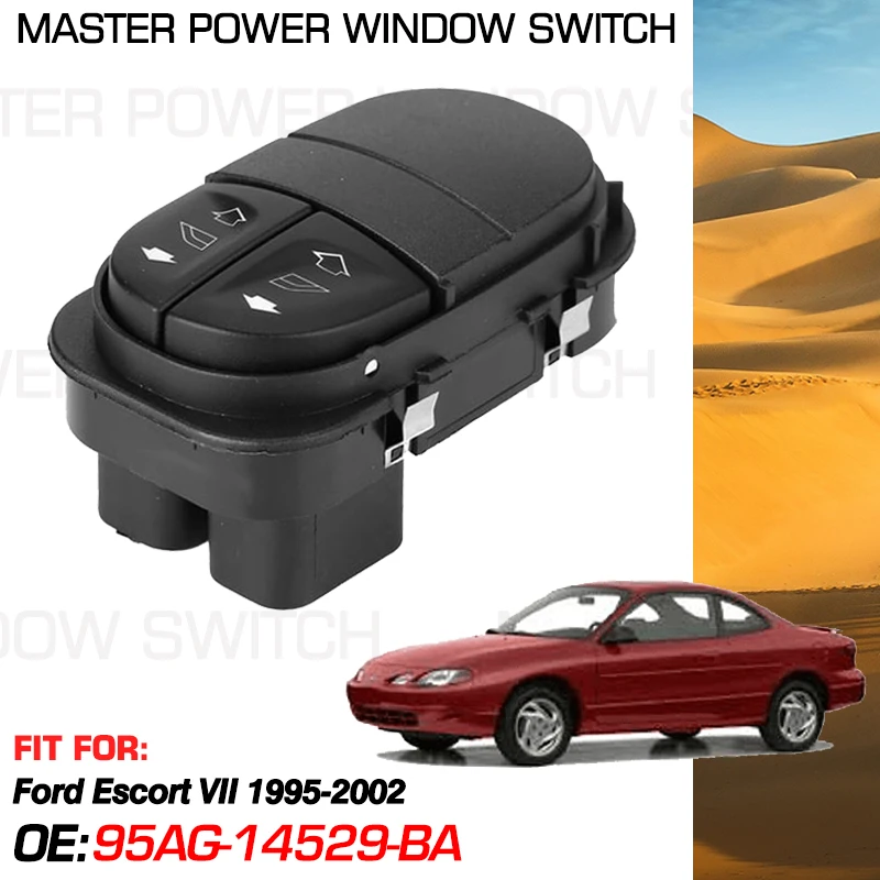 Electric Master Window Control Switch 95AG-14529-BA 8 Pins For Ford Escort VII Cabriolet Kombi Hatchback 1995-2002 7248362