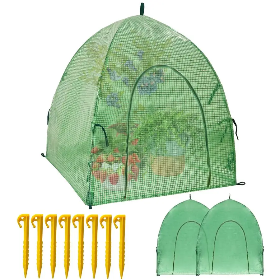 

Winter Plant Warm Covers Raised Bed Cover, Garden Row Accelerator, Warm Tent Freeze Protection Humidity Domes for Germination, S